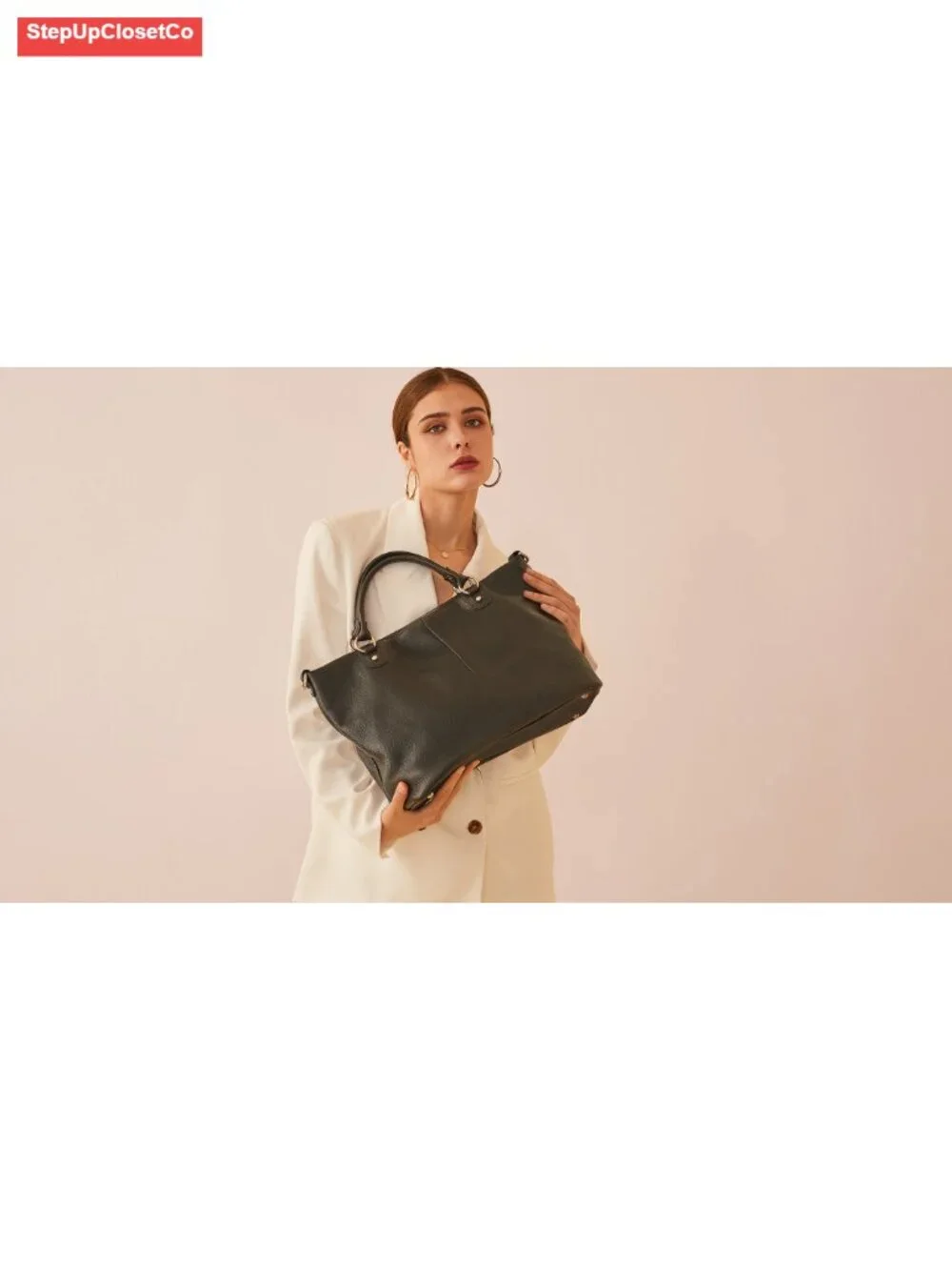 Genuine Leather Tote Bag Purse Women Top Handle Satchel
